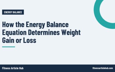 How the Energy Balance Equation Determines Weight Gain or Loss