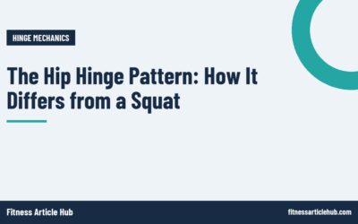 The Hip Hinge Pattern: How It Differs from a Squat